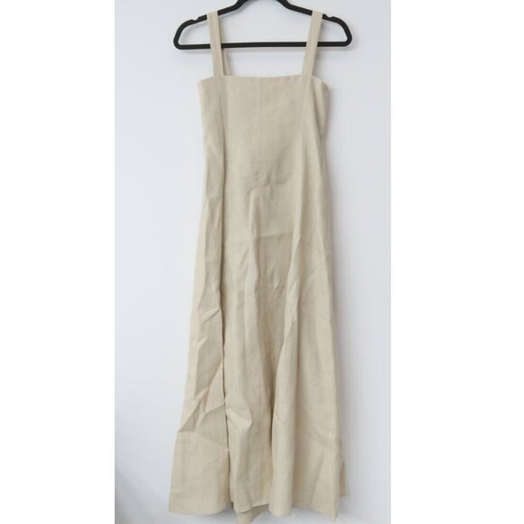 Mara Hoffman Mei 100% Hemp Midi Dress in Beige Size 0 - Picture 5 of 8